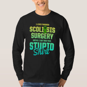 Camiseta Conciencia sobre la escoliosis Sobreviviente de Gu
