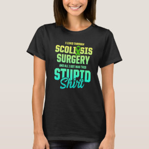 Camiseta Conciencia sobre la escoliosis Sobreviviente de Gu