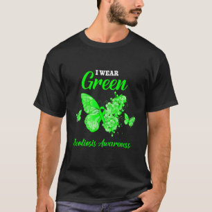 Camiseta Conciencia sobre la escoliosis: uso mariposa verde