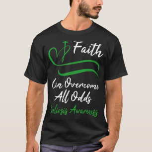 Camiseta Conciencia sobre la escoliosis verde Cinta Scolios