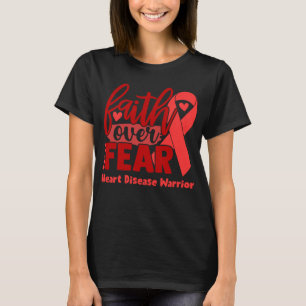 Camiseta Conciencia sobre la fe por la enfermedad cardíaca