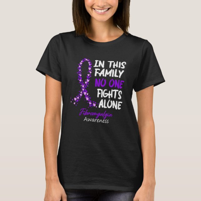 Camiseta Conciencia Sobre La Fibromialgia En Esta Familia S (Anverso)