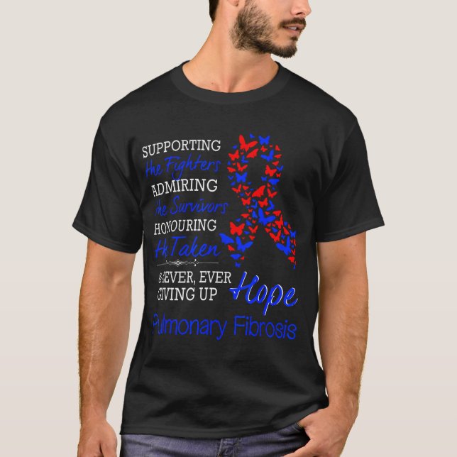 Camiseta Conciencia sobre la Fibrosis Pulmonar (Anverso)