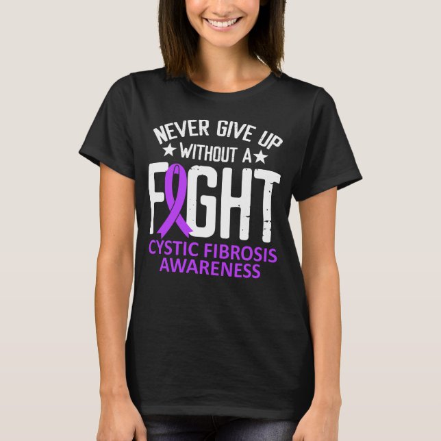 Camiseta Conciencia sobre la fibrosis quística sin cinta de (Anverso)