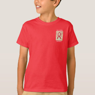 Camiseta Conciencia sobre la hemofilia Cinta roja Angel Tee