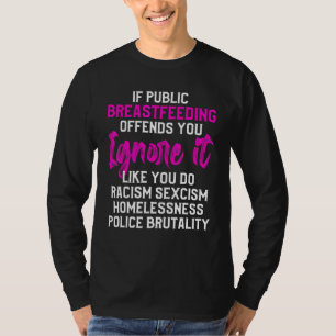 Camiseta Conciencia sobre la lactancia Leche materna Lactan