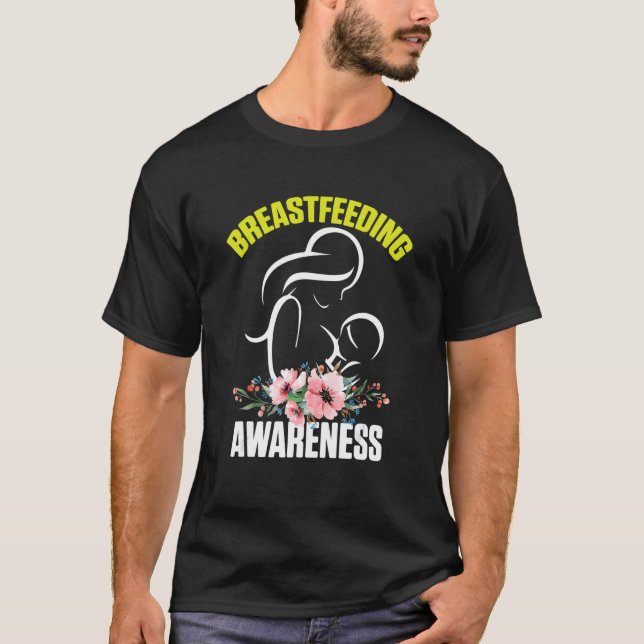 Camiseta Conciencia sobre la lactancia materna para salvar  (Anverso)