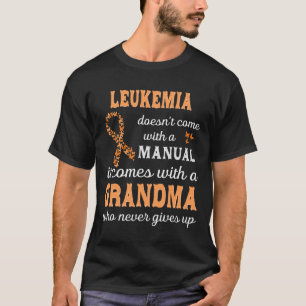 Camiseta Conciencia sobre la leucemia Abuela Apoyo Leukemia