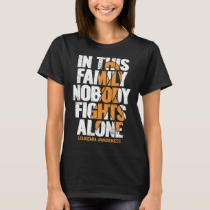 Camiseta Conciencia sobre la leucemia Apoyo familiar Leucem