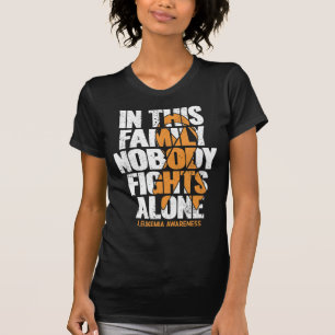 Camiseta Conciencia sobre la leucemia Apoyo familiar Leucem