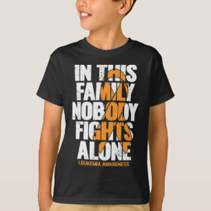 Camiseta Conciencia sobre la leucemia Apoyo familiar Leucem