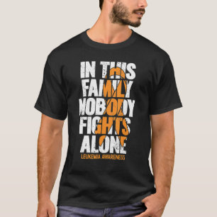 Camiseta Conciencia sobre la leucemia Apoyo familiar Leucem