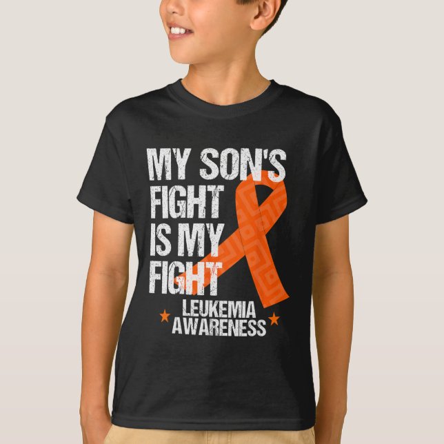 Camiseta Conciencia sobre la leucemia hijo lucha contra reg (Anverso)