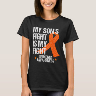 Camiseta Conciencia sobre la leucemia hijo lucha contra reg