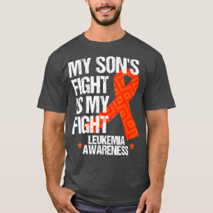 Camiseta Conciencia sobre la leucemia hijo lucha contra reg
