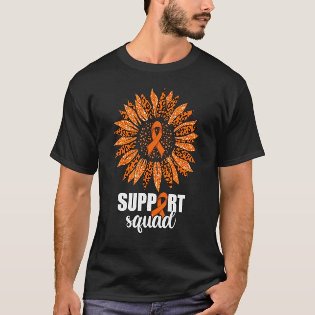 Camiseta Conciencia sobre la leucemia Mariposa de girasol (Anverso)
