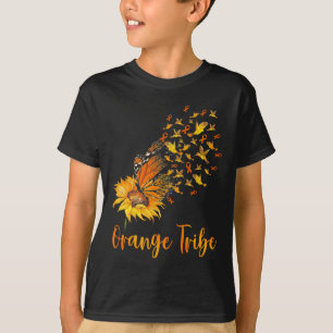 Camiseta Conciencia sobre la leucemia Mariposa de girasol N