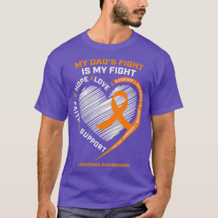 Camiseta Conciencia sobre la leucemia Papi Hombres Mujeres 