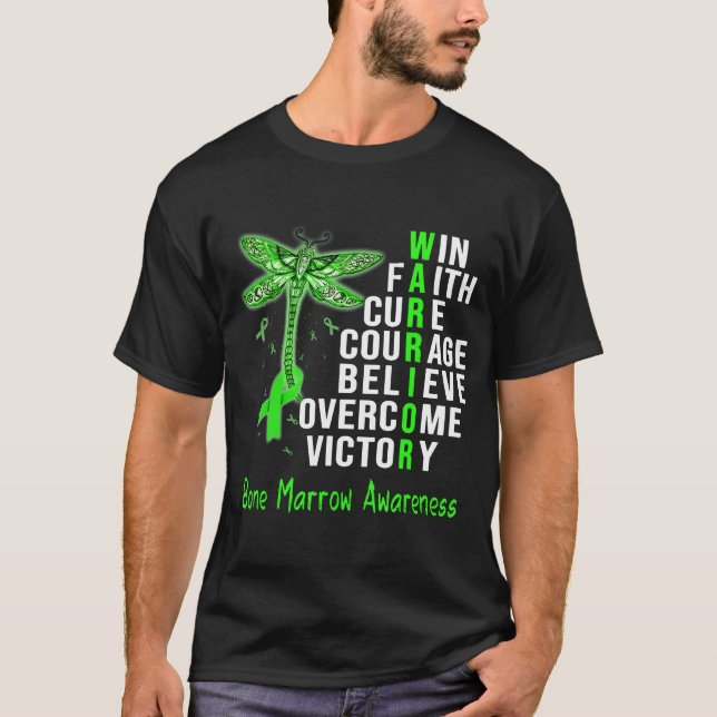 Camiseta Conciencia sobre la médula ósea del guerrero de la (Anverso)