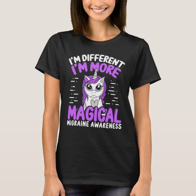 Camiseta Conciencia sobre la migración Unicorn Púrpura Cint (Anverso)