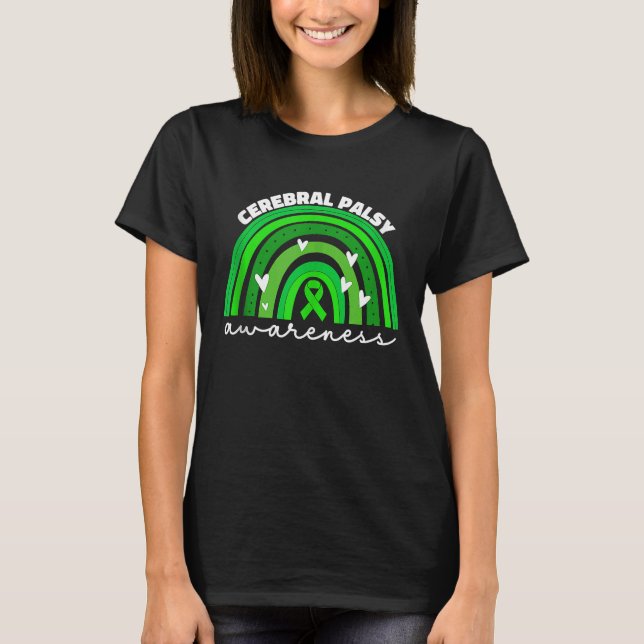 Camiseta Conciencia sobre la parálisis cerebral para mujere (Anverso)