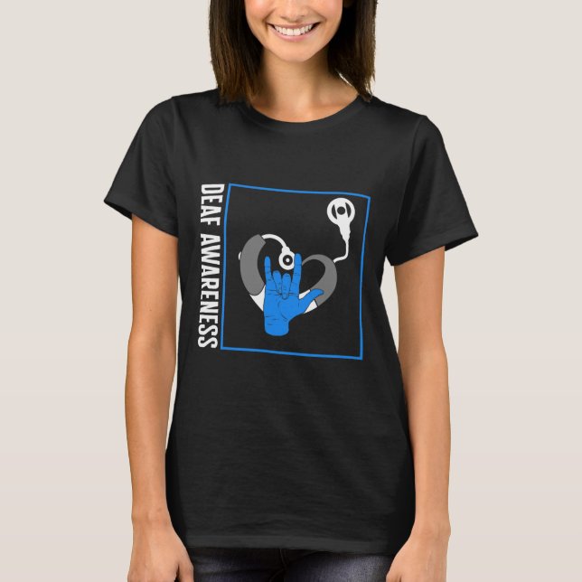 Camiseta Conciencia sobre la pérdida de audición Implante C (Anverso)