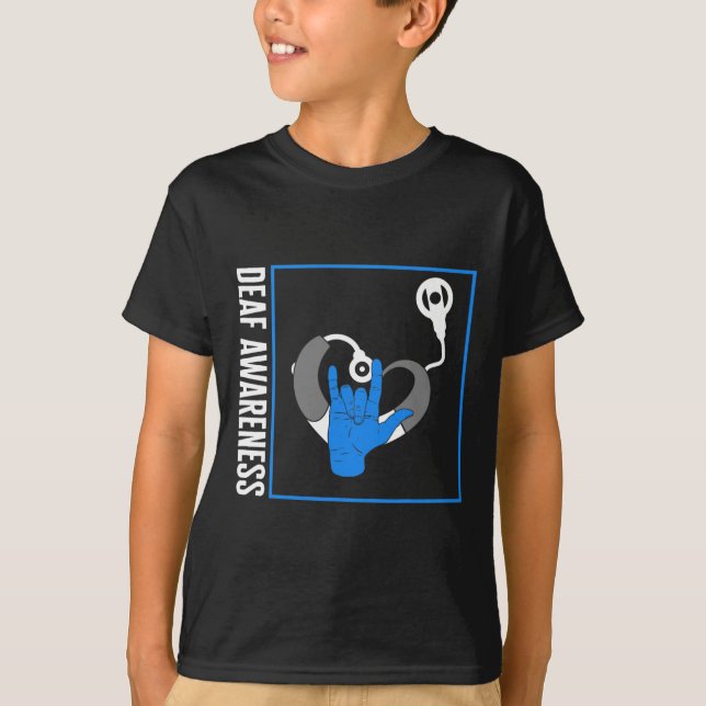 Camiseta Conciencia sobre la pérdida de audición Implante C (Anverso)