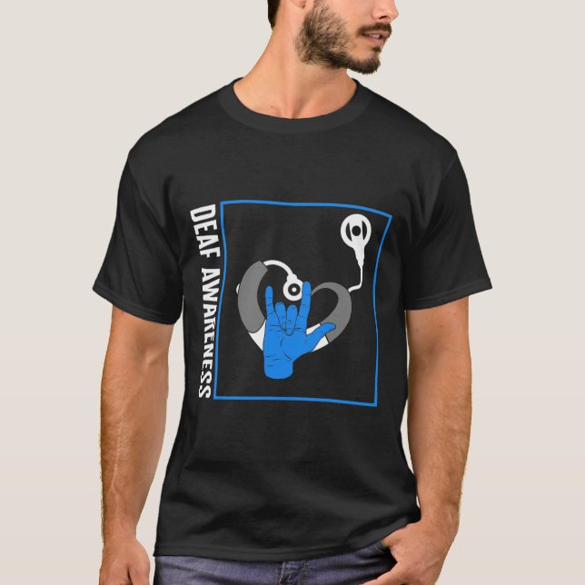 Camiseta Conciencia sobre la pérdida de audición Implante C (Anverso)