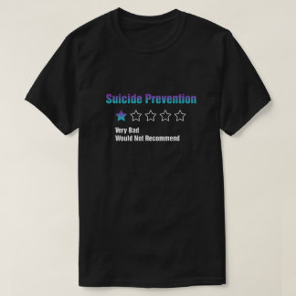 Camiseta Conciencia sobre la prevención del suicidio No es 