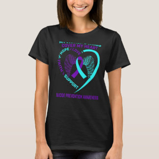 Camiseta Conciencia sobre la prevención del suicidio púrpur