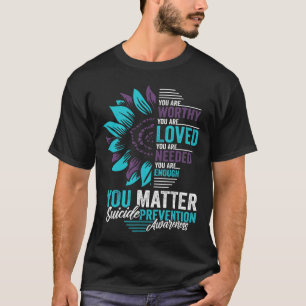 Camiseta Conciencia sobre la prevención del suicidio que me