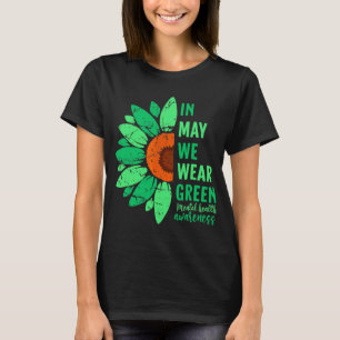 Camiseta Conciencia Sobre La Salud En Mayo Usamos Girasol V