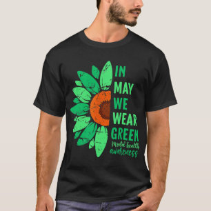 Camiseta Conciencia Sobre La Salud En Mayo Usamos Girasol V