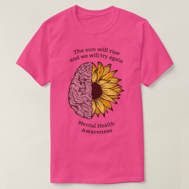 Camiseta Conciencia sobre la salud mental (Diseño del anverso)