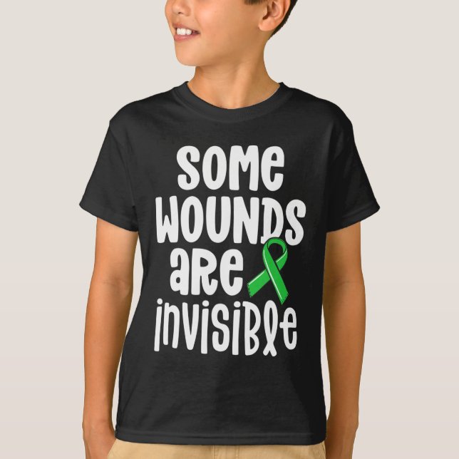 Camiseta Conciencia sobre la salud mental Algunas heridas s (Anverso)