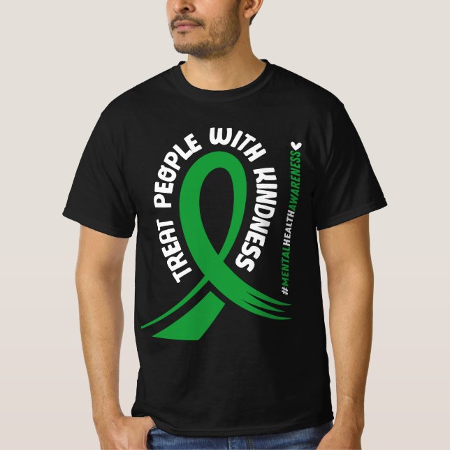 Camiseta Conciencia sobre la salud mental Amabilidad de la  (Anverso)