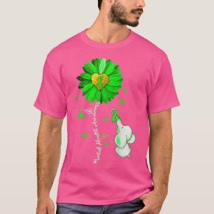 Camiseta Conciencia sobre la salud mental Cinta verde giras