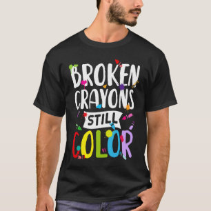 Camiseta Conciencia sobre la salud mental Crayones rotos aú