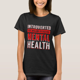 Camiseta Conciencia sobre la Salud Mental Depresión 