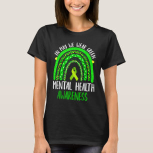 Camiseta Conciencia Sobre La Salud Mental En Mayo Usamos El