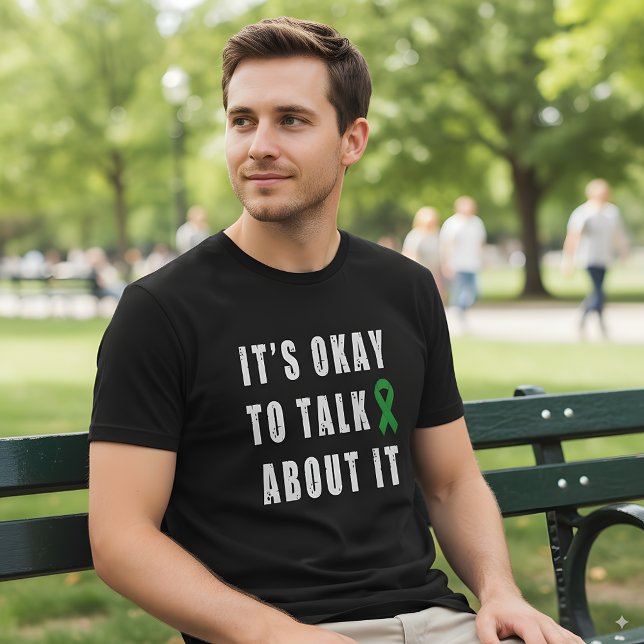 Camiseta Conciencia sobre la salud mental Está bien hablar  (Subido por el creador)