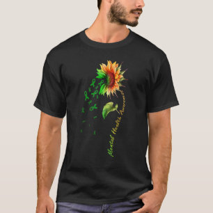 Camiseta Conciencia sobre la salud mental Girasol