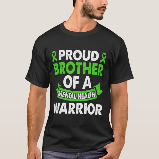 Camiseta Conciencia Sobre La Salud Mental Hermano De La Men (Anverso)