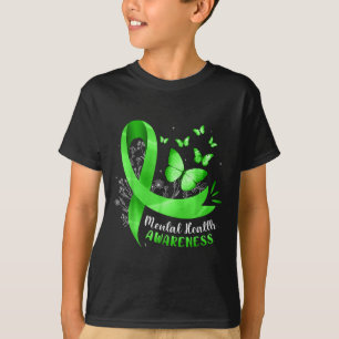 Camiseta Conciencia sobre la salud mental Mariposa Cinta Ve