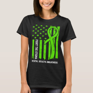 Camiseta Conciencia sobre la salud mental Mes Bandera de Es
