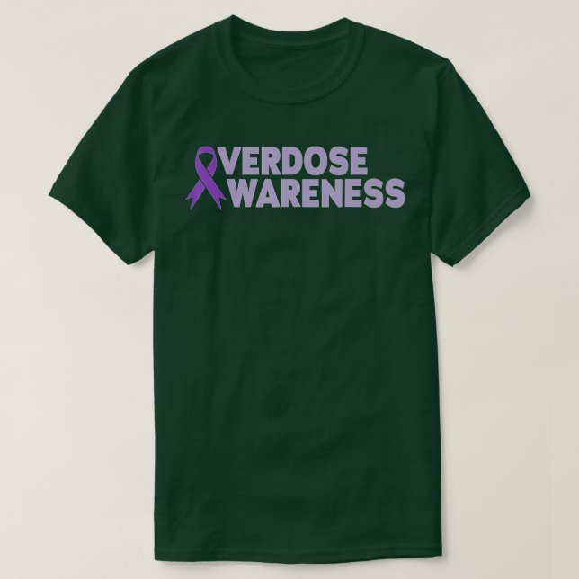 Camiseta Conciencia sobre la sobredosis Addicción Recuperac (Diseño del anverso)