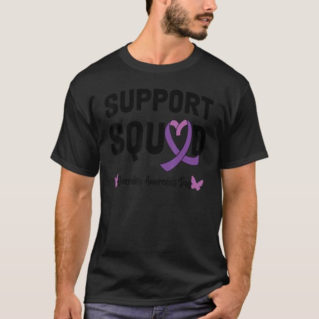 Camiseta Conciencia sobre la sobredosis Agosto Se Usa Sobre (Anverso)