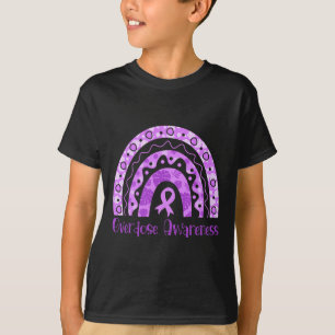 Camiseta Conciencia sobre la sobredosis Cinta púrpura Arcoi