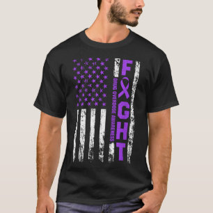 Camiseta Conciencia sobre la sobredosis Cinta púrpura Medic