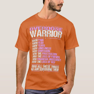 Camiseta Conciencia sobre la sobredosis Conozco Sobrevivien